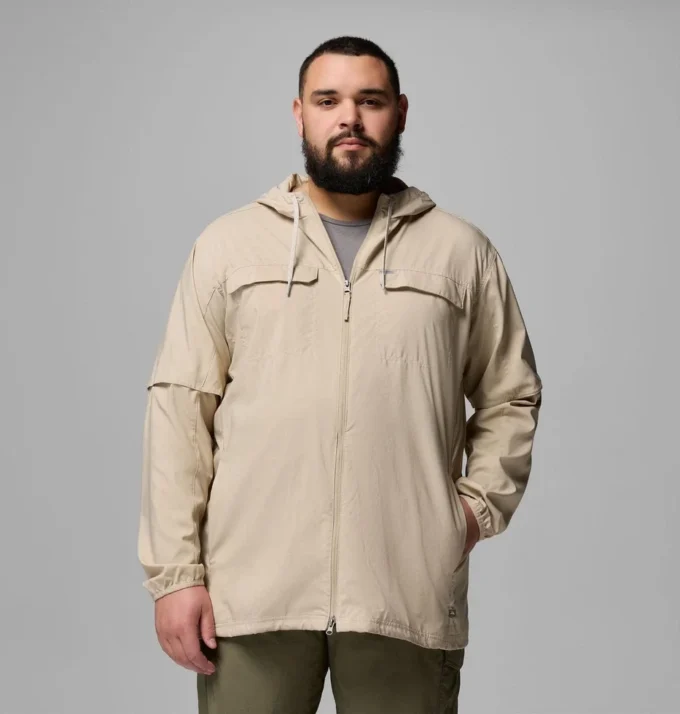 Camisa de manga larga con capucha Skien Valley™ para hombre – Talla grande