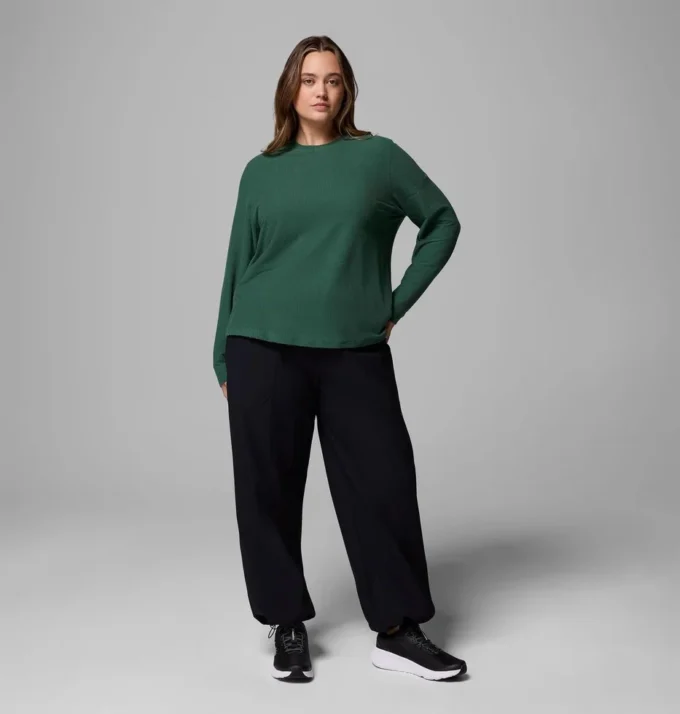 Camisa de manga larga con cuadros Brea Falls™ para mujer – Talla grande Camisa de manga larga con cuadros Brea Falls™ para mujer – Talla grande