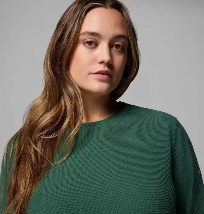 Camisa de manga larga con cuadros Brea Falls™ para mujer – Talla grande Camisa de manga larga con cuadros Brea Falls™ para mujer – Talla grande