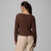Camisa de manga larga con cuello Henley y diseño cuadriculado Brea Falls™ para mujer Camisa de manga larga con cuello Henley y diseño cuadriculado Brea Falls™ para mujer