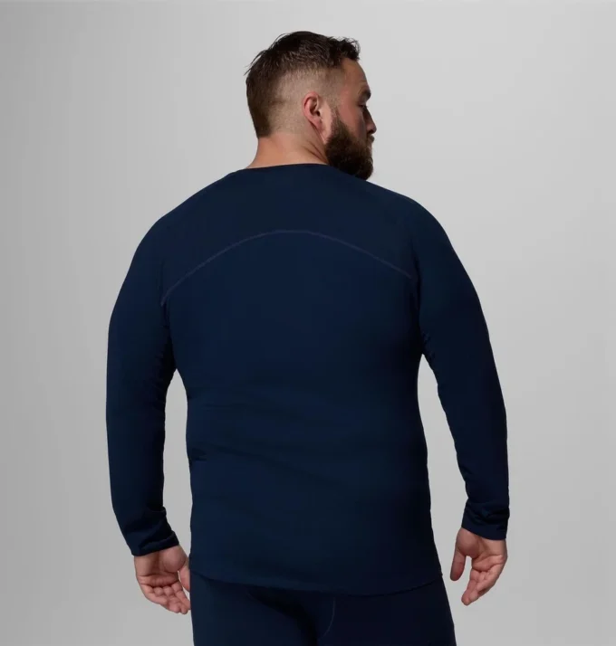 Camisa de manga larga con cuello redondo Omni-Heat Infinity para hombre – Talla grande