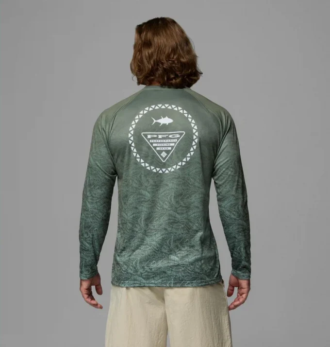 Camisa de manga larga con cuello redondo y ribete PFG™ Super Terminal Tackle para hombre
