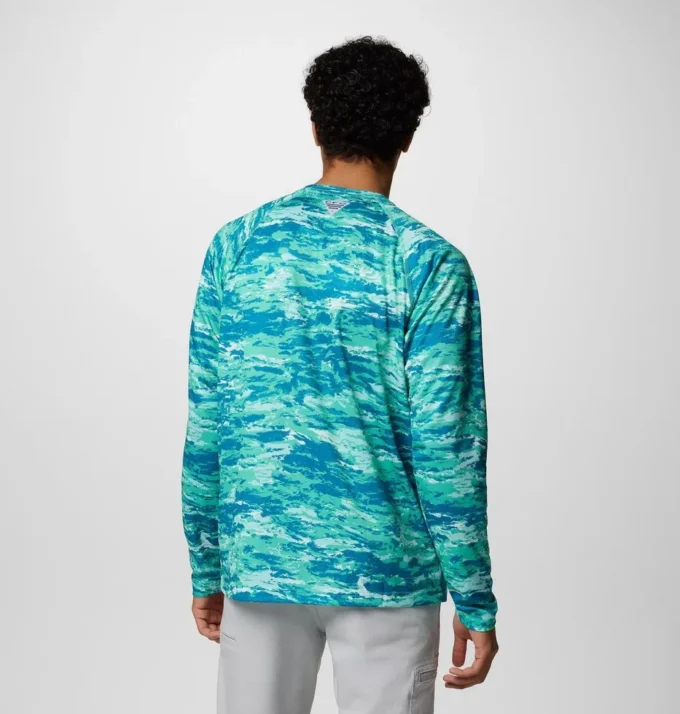 Camisa de manga larga con estampado PFG Super Solar Stream™ para hombre