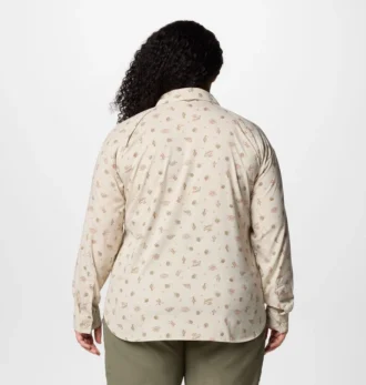 Camisa de manga larga con estampado utilitario Silver Ridge™ para mujer – Tallas grandes