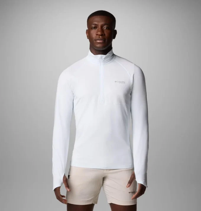 Camisa de manga larga con media cremallera Summit Valley™ para hombre