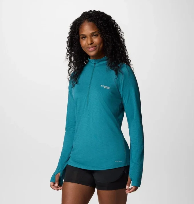 Camisa de manga larga con media cremallera y malla Endless Trail™ para mujer Camisa de manga larga con media cremallera y malla Endless Trail™ para mujer