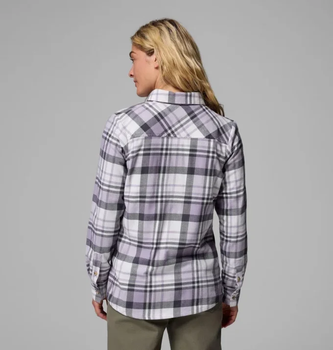 Camisa de manga larga de franela Calico Basin™ para mujer