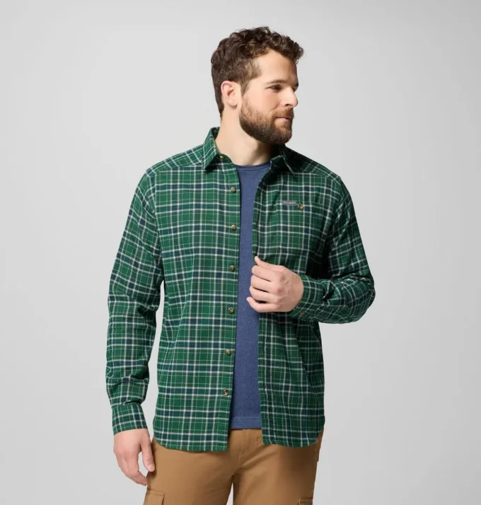 Camisa de manga larga de franela Cornell Woods™ para hombre