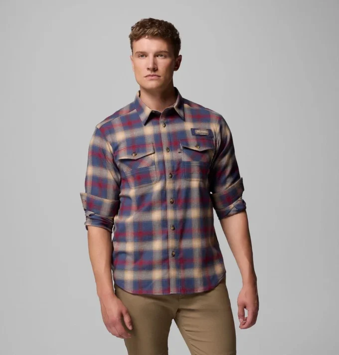 Camisa de manga larga de franela elástica PHG Roughtail™ para hombre