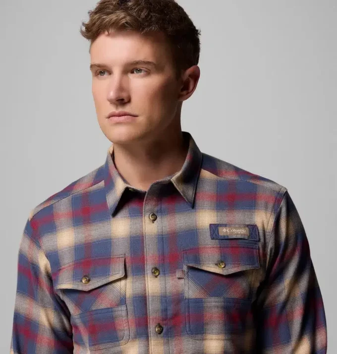 Camisa de manga larga de franela elástica PHG Roughtail™ para hombre
