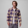 Camisa de manga larga de franela Flare Gun™ para hombre, estilo universitario – Washington