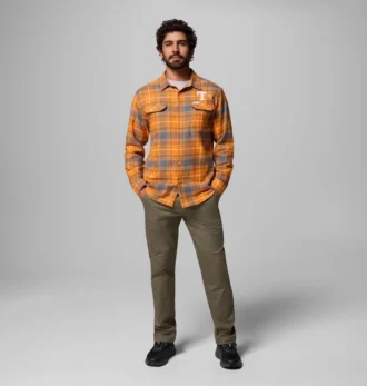 Camisa de manga larga de franela para hombre Collegiate Flare Gun™ – Tennessee