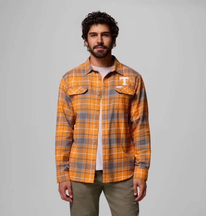 Camisa de manga larga de franela para hombre Collegiate Flare Gun™ – Tennessee Camisa de manga larga de franela para hombre Collegiate Flare Gun™ – Tennessee