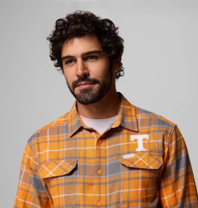 Camisa de manga larga de franela para hombre Collegiate Flare Gun™ – Tennessee Camisa de manga larga de franela para hombre Collegiate Flare Gun™ – Tennessee
