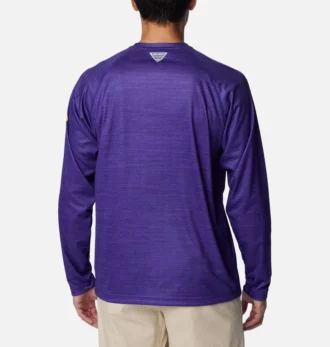 Camisa de manga larga Men Collegiate PFG Terminal Tackle™ Heather – LSU