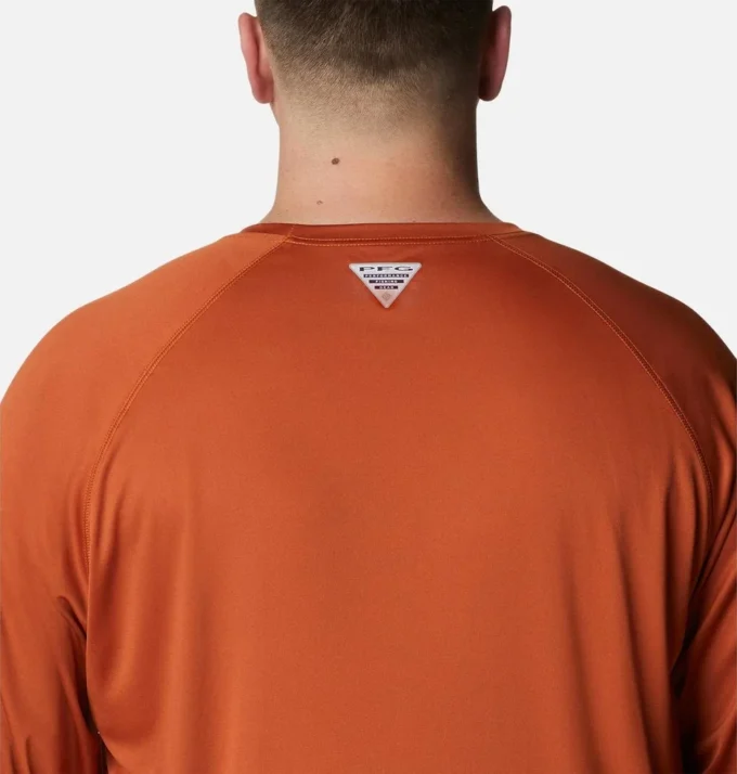 Camisa de manga larga para hombre Collegiate PFG Terminal Tackle™ – Talla grande – Texas
