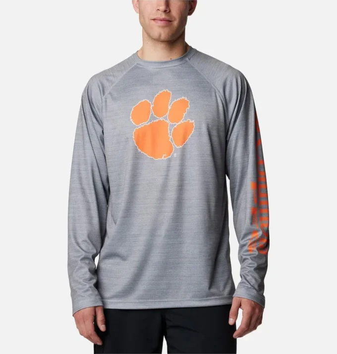 Camisa de manga larga para hombre PFG Terminal Tackle™ Heather – Clemson Camisa de manga larga para hombre PFG Terminal Tackle™ Heather – Clemson