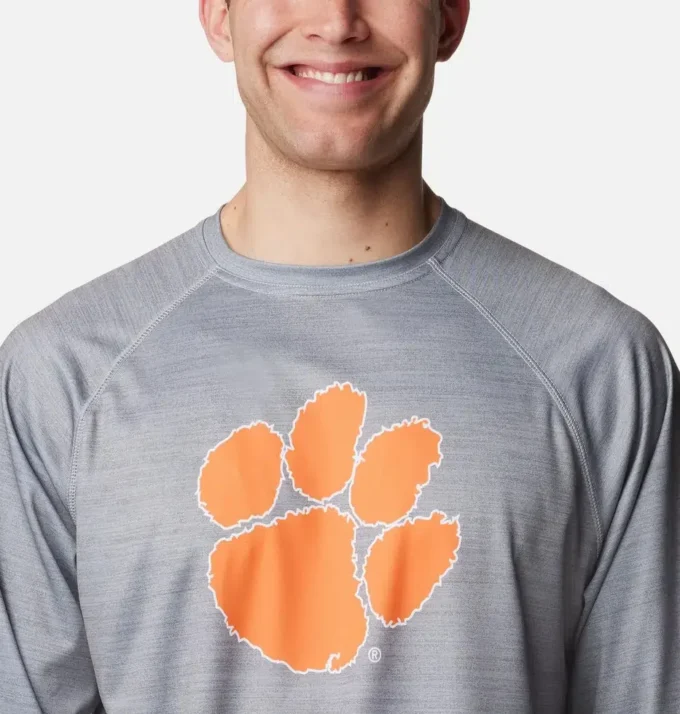 Camisa de manga larga para hombre PFG Terminal Tackle™ Heather – Clemson Camisa de manga larga para hombre PFG Terminal Tackle™ Heather – Clemson