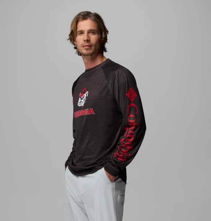 Camisa de manga larga para hombre PFG Terminal Tackle™ Heather – Georgia
