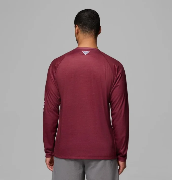 Camisa de manga larga para hombre PFG Terminal Tackle™ Heather – Texas A&M Camisa de manga larga para hombre PFG Terminal Tackle™ Heather – Texas A&M