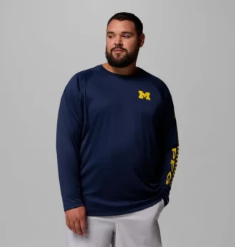 Camisa de manga larga para hombre PFG Terminal Tackle™ – Talla grande – Michigan