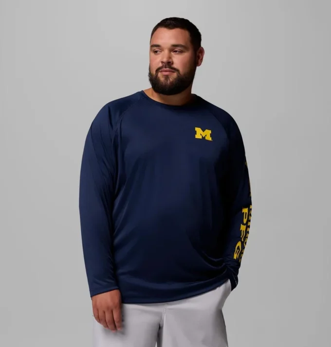 Camisa de manga larga para hombre PFG Terminal Tackle™ – Talla grande – Michigan