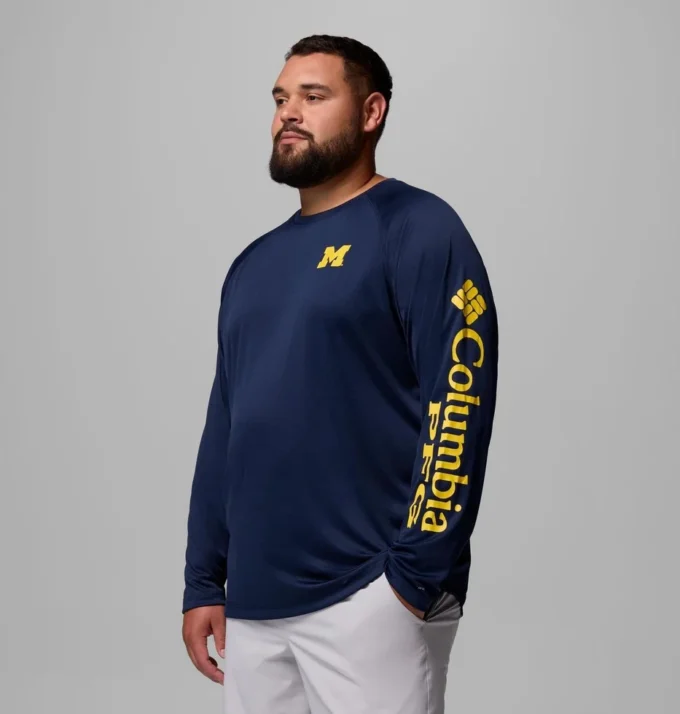 Camisa de manga larga para hombre PFG Terminal Tackle™ – Talla grande – Michigan