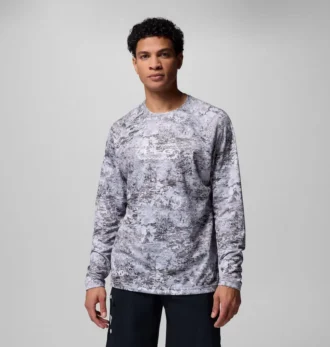Camisa de manga larga PFG Super Solar Stream™ Border Hex para hombre Camisa de manga larga PFG Super Solar Stream™ Border Hex para hombre