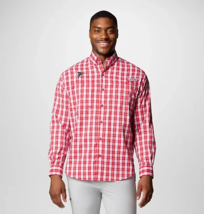 Camisa de manga larga PFG Super Tamiami™ para hombre – Atlanta Falcons
