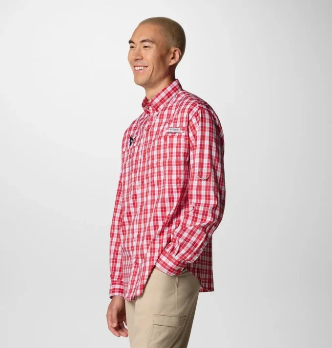 Camisa de manga larga PFG Super Tamiami™ para hombre – Houston Texans