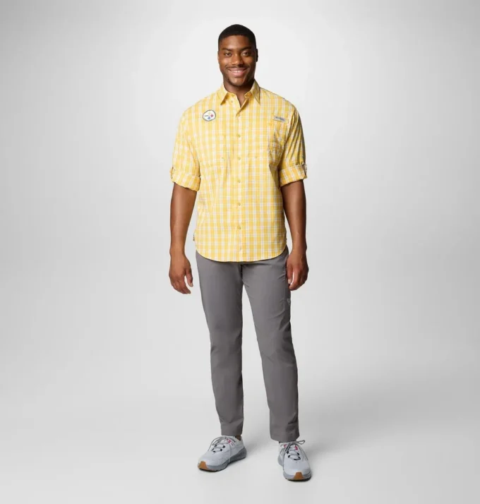 Camisa de manga larga PFG Super Tamiami™ para hombre – Pittsburgh Steelers