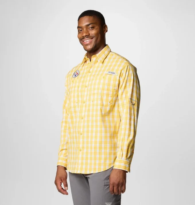 Camisa de manga larga PFG Super Tamiami™ para hombre – Pittsburgh Steelers
