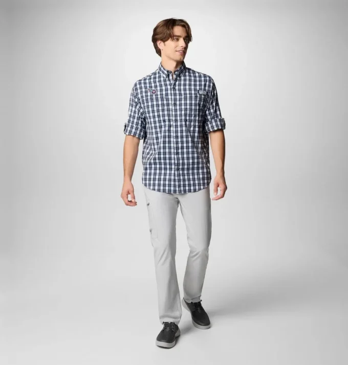 Camisa de manga larga PFG Super Tamiami™ para hombre – Tennessee Titans