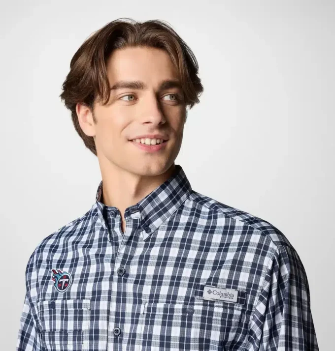 Camisa de manga larga PFG Super Tamiami™ para hombre – Tennessee Titans