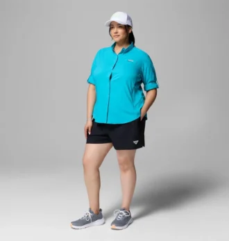 Camisa de manga larga PFG Tamiami™ II para mujer – Tallas grandes