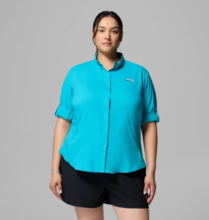 Camisa de manga larga PFG Tamiami™ II para mujer – Tallas grandes Camisa de manga larga PFG Tamiami™ II para mujer – Tallas grandes