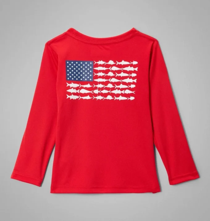 Camisa de manga larga PFG Terminal Tackle™ Fish Flag para niños pequeños Camisa de manga larga PFG Terminal Tackle™ Fish Flag para niños pequeños