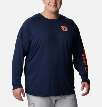 Camisa de manga larga PFG Terminal Tackle™ para hombre – Talla grande – Auburn