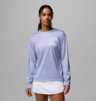 Camisa de manga larga PFG Tidal Tee™ Palm Waves para mujer