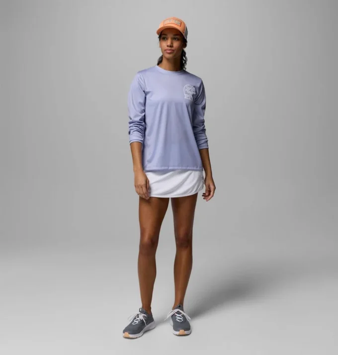 Camisa de manga larga PFG Tidal Tee™ Palm Waves para mujer
