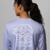 Camisa de manga larga PFG Tidal Tee™ Palm Waves para mujer