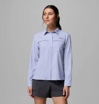 Camisa de manga larga tejida PFG Castback™ para mujer