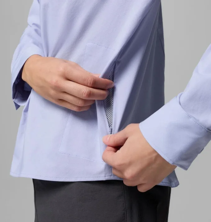 Camisa de manga larga tejida PFG Castback™ para mujer