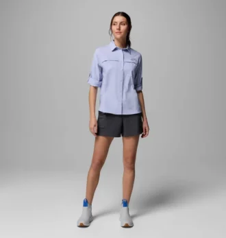 Camisa de manga larga tejida PFG Castback™ para mujer