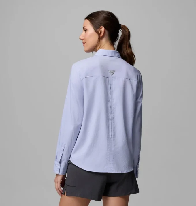 Camisa de manga larga tejida PFG Castback™ para mujer