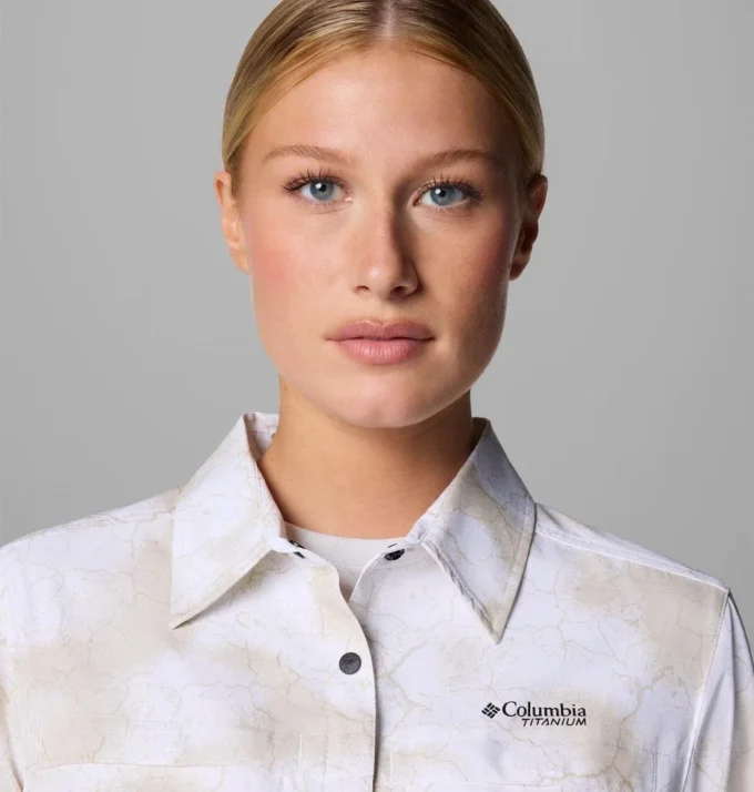 Camisa de manga larga tejida Summit Valley™ para mujer