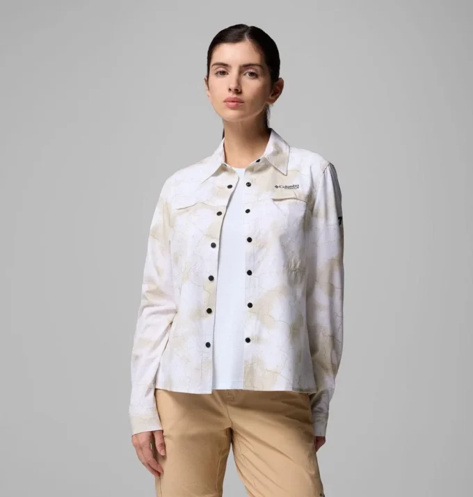Camisa de manga larga tejida Summit Valley™ para mujer