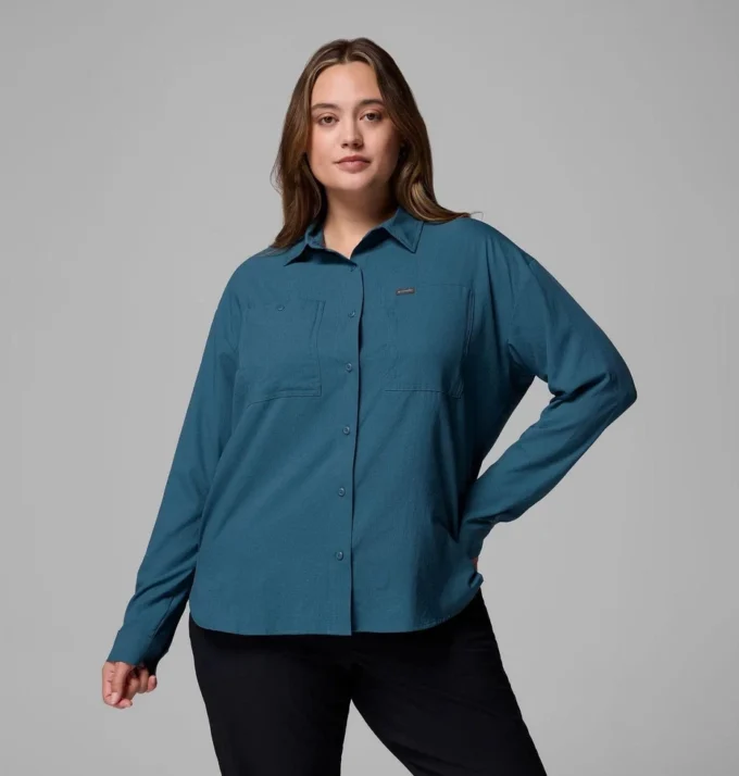 Camisa de manga larga utilitaria Silver Ridge™ para mujer – Talla grande Camisa de manga larga utilitaria Silver Ridge™ para mujer – Talla grande