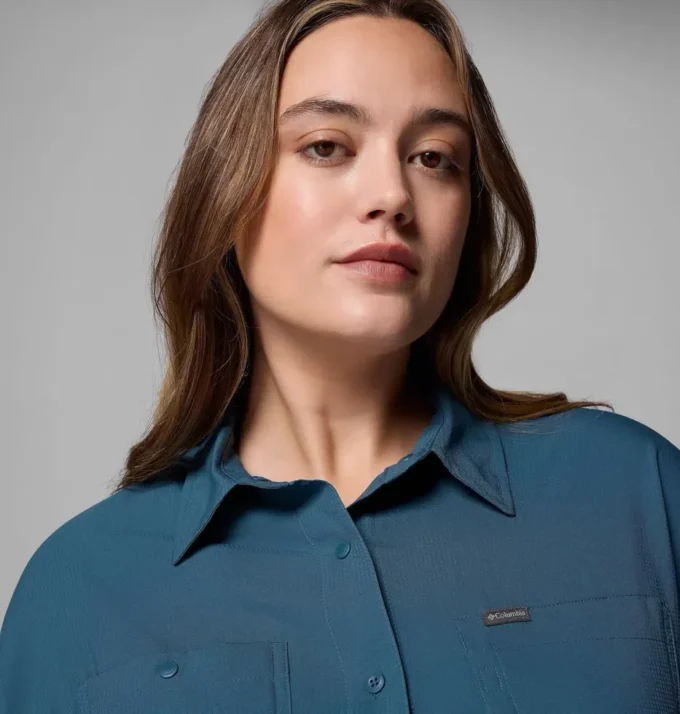 Camisa de manga larga utilitaria Silver Ridge™ para mujer – Talla grande Camisa de manga larga utilitaria Silver Ridge™ para mujer – Talla grande