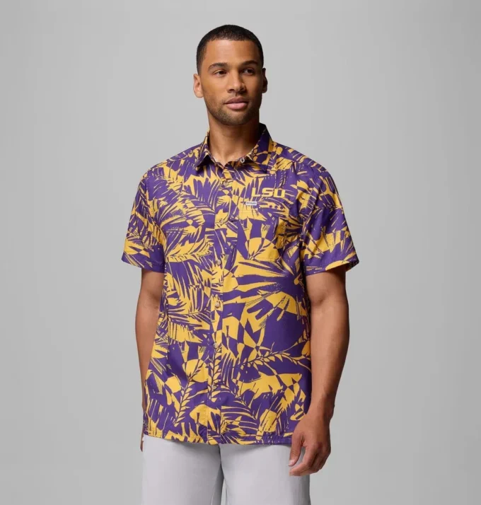 Camisa PFG Super Slack Tide para hombre – LSU